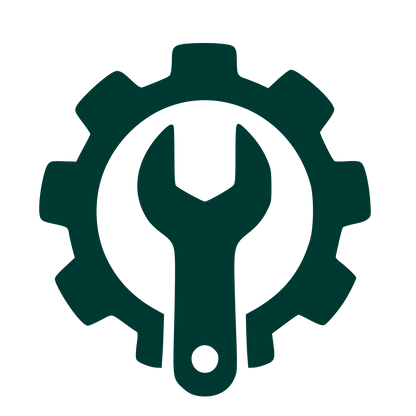 Gear Wrench Settings Logo #003932