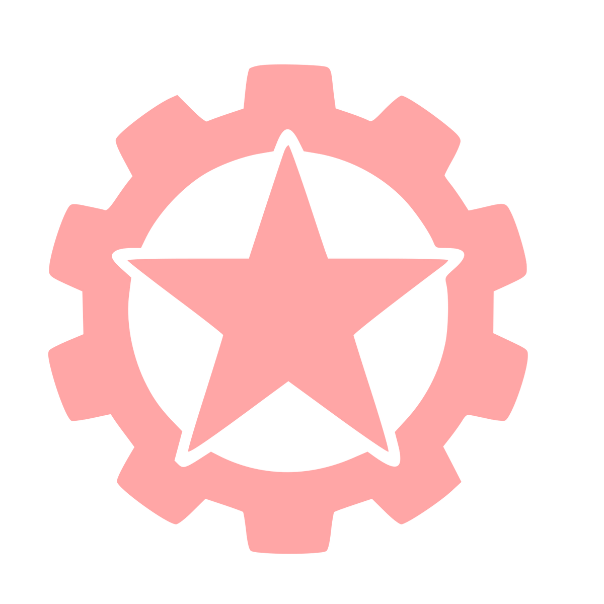 Star Gear Tattoo Logo #ffa6a6