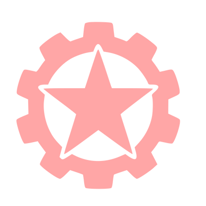 Star Gear Tattoo Logo #ffa6a6