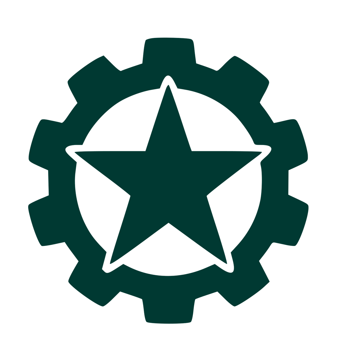 Star Gear Tattoo Logo #003932