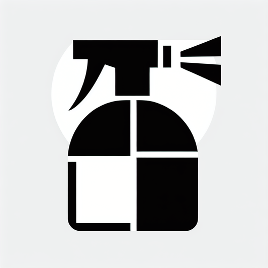 Geometric Spray Bottle Logo