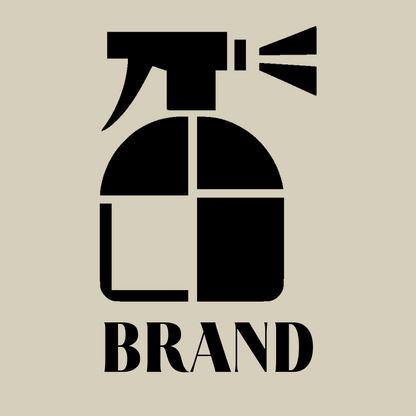 Geometric Spray Bottle Logo preview