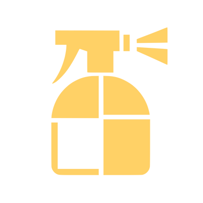 Geometric Spray Bottle Logo #FFD166
