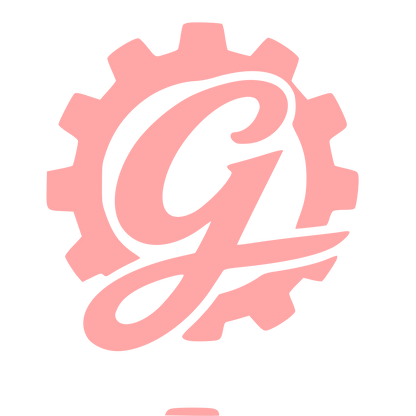 Letter G Gear Logo #ffa6a6