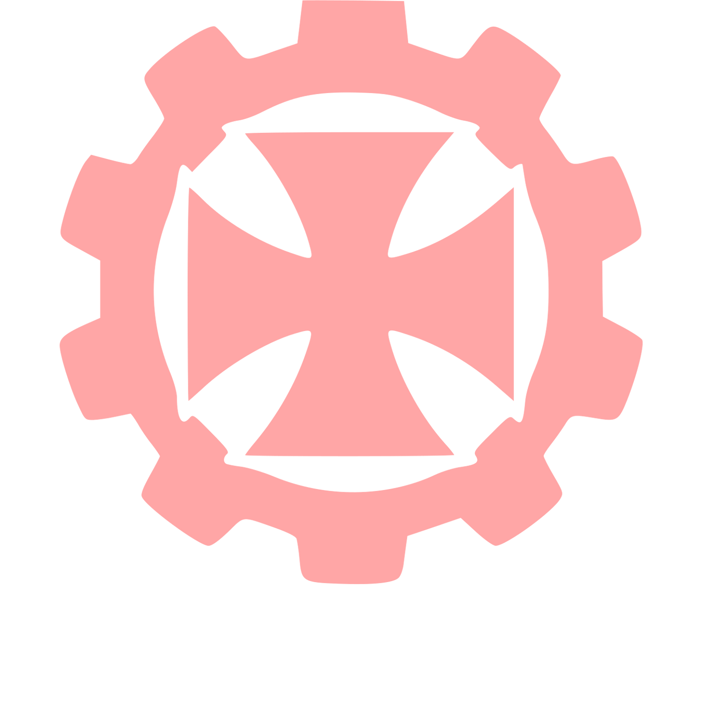 Iron Cross Gear Logo #ffa6a6