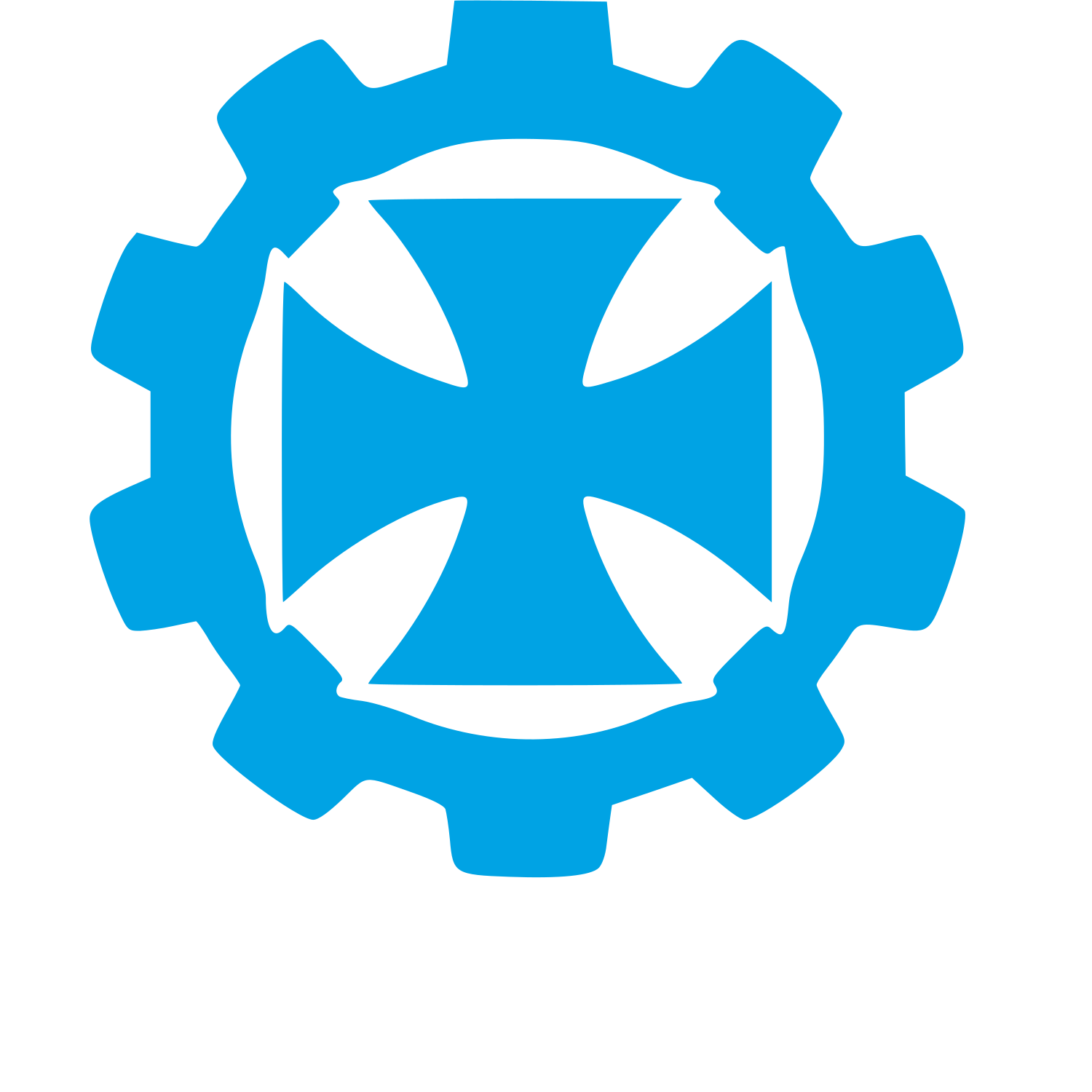 Iron Cross Gear Logo #00a3e4