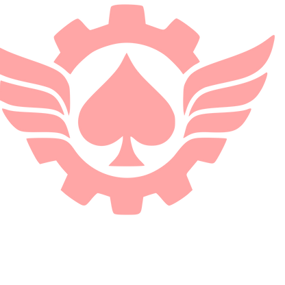 Spade Gear Wings Logo #ffa6a6