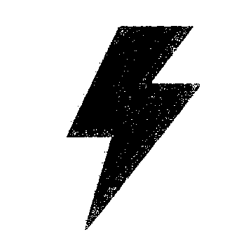 Riso Print Lightning Bolt Logo