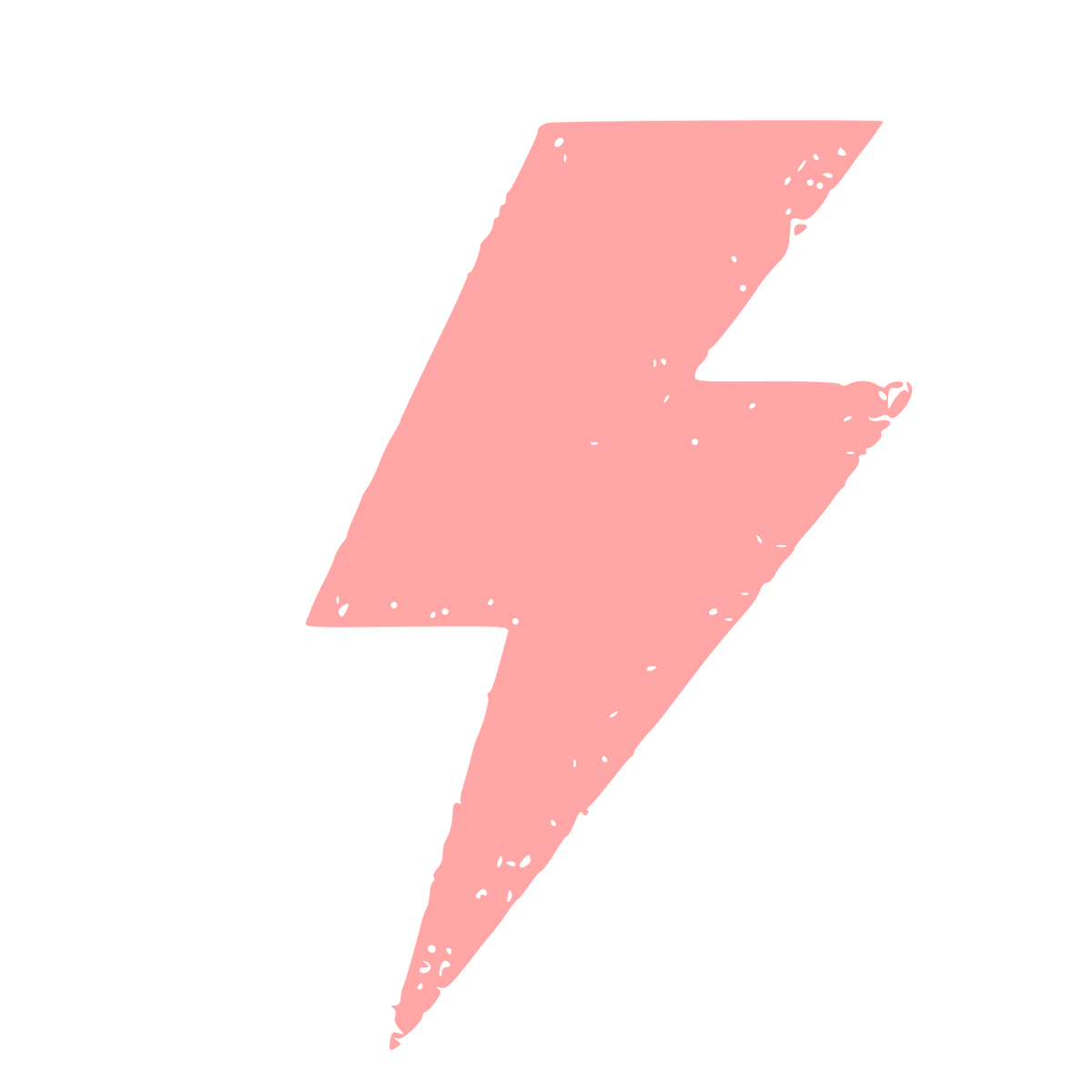 Riso Print Lightning Bolt Logo #ffa6a6