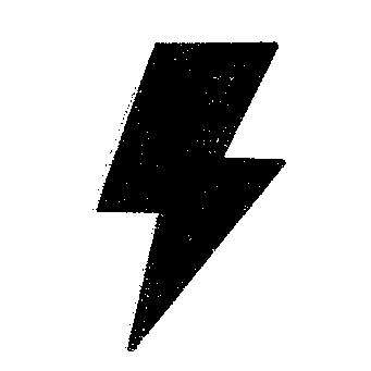 Lightning Bolt Riso Print Logo
