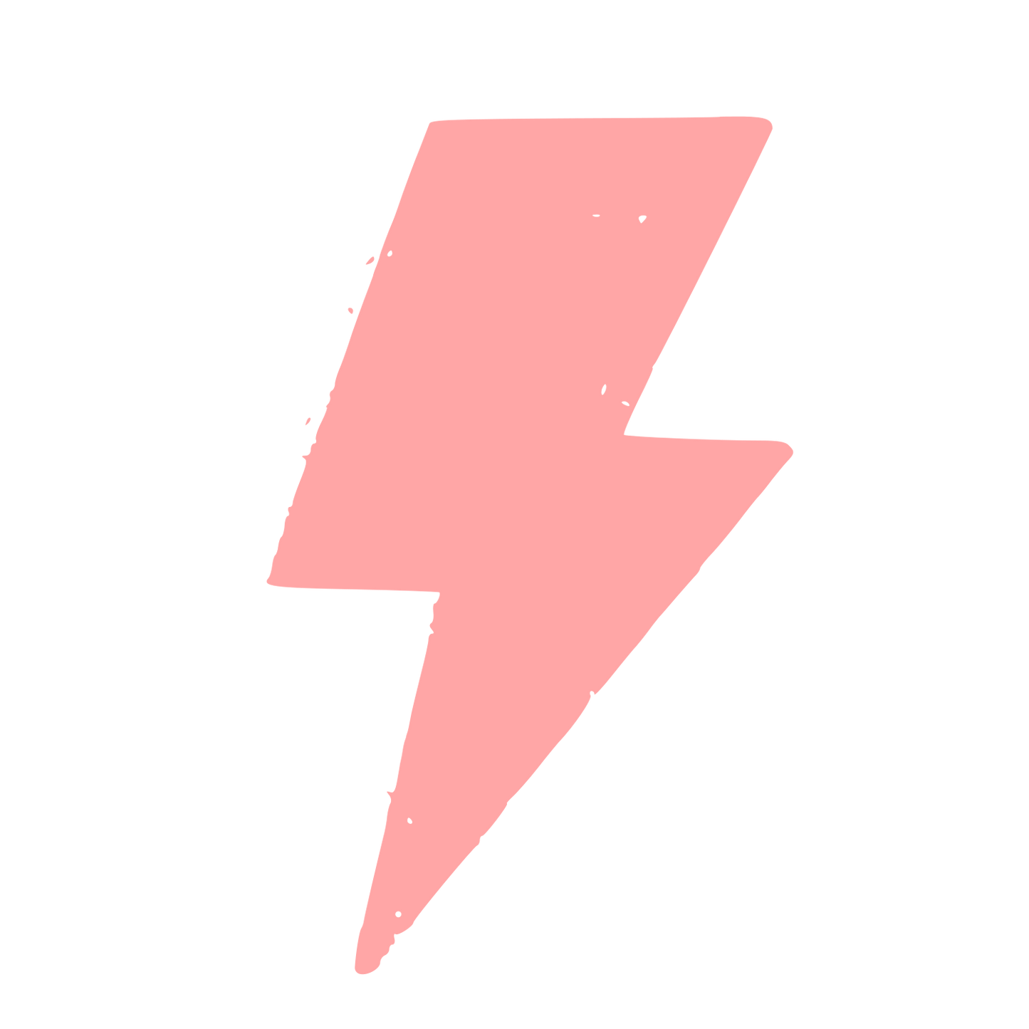 Lightning Bolt Riso Print Logo #ffa6a6