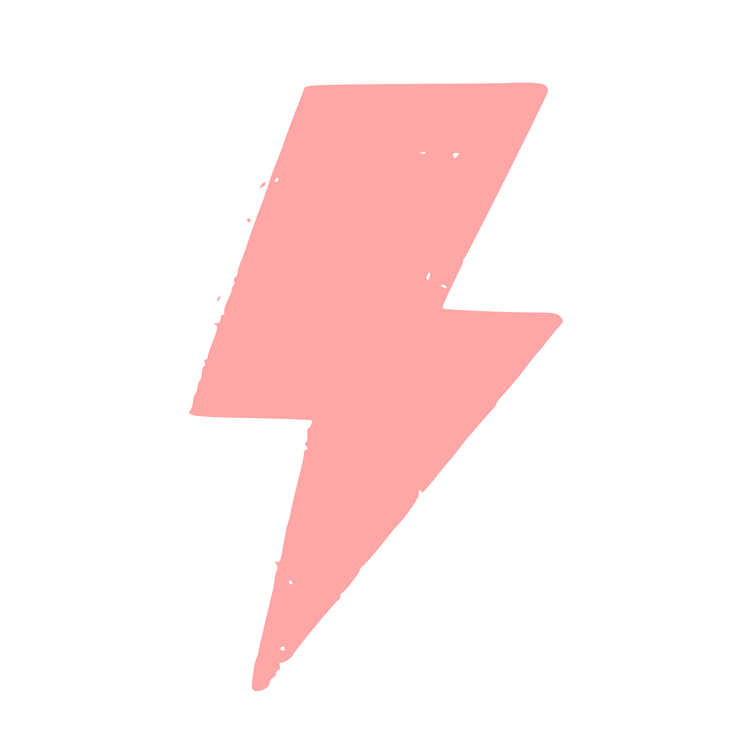 Lightning Bolt Riso Print Logo #ffa6a6