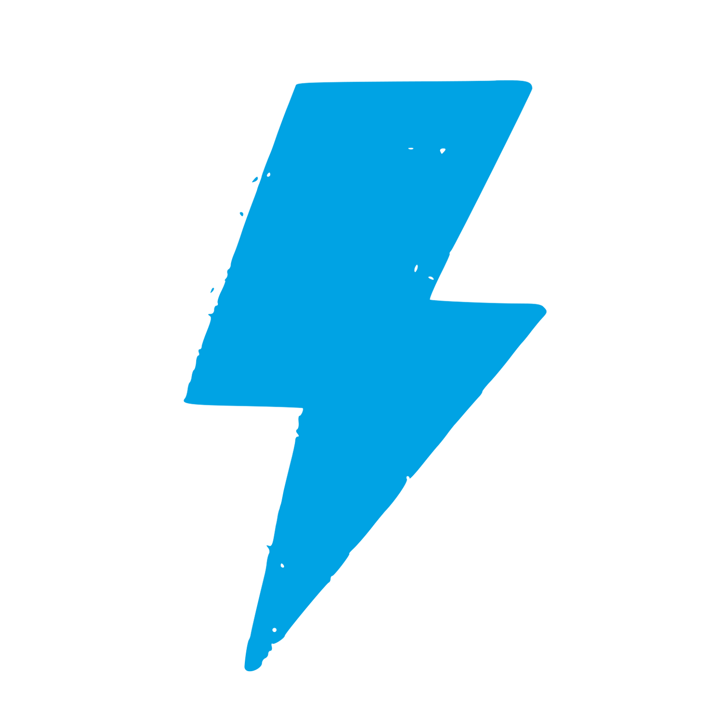 Lightning Bolt Riso Print Logo #00a3e4