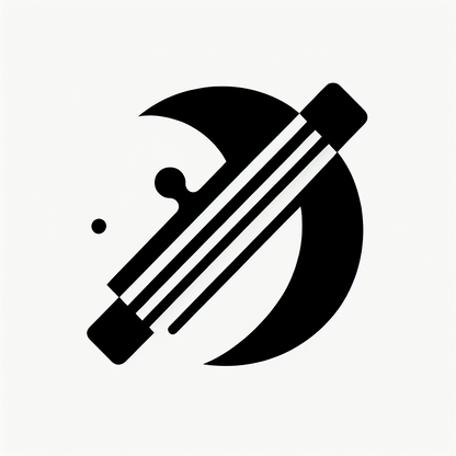Crescent Moon and Telescope Logo