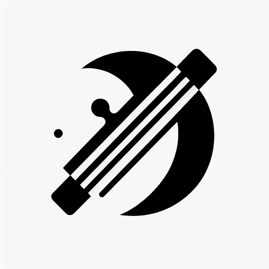 Crescent Moon and Telescope Logo