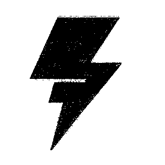 Riso Print Lightning Bolt Logo