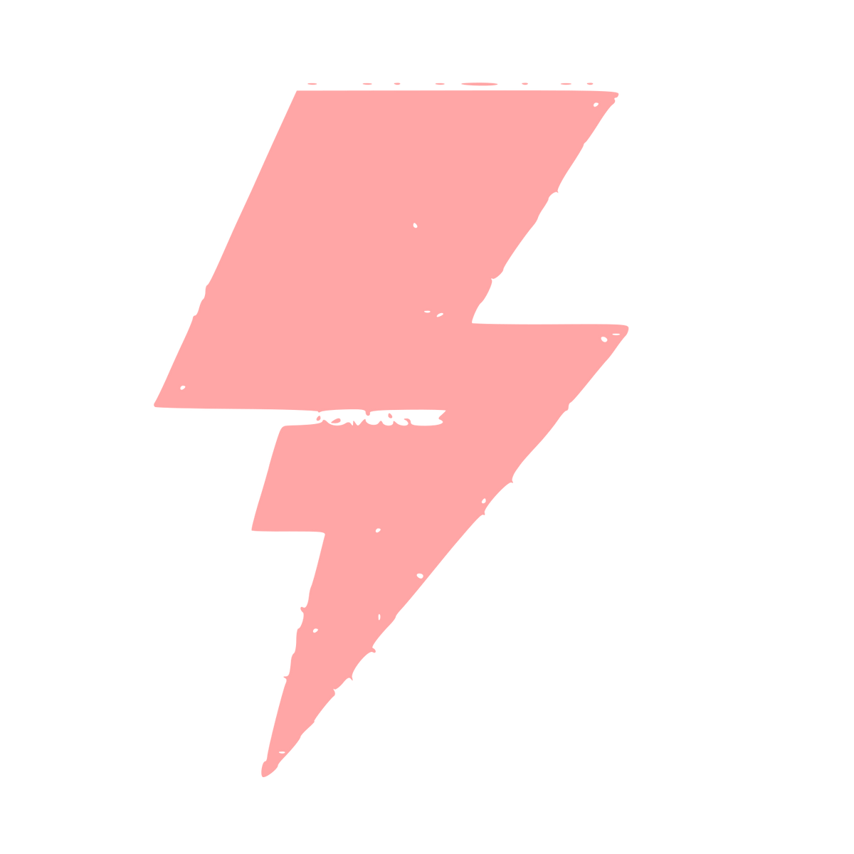 Riso Print Lightning Bolt Logo #ffa6a6