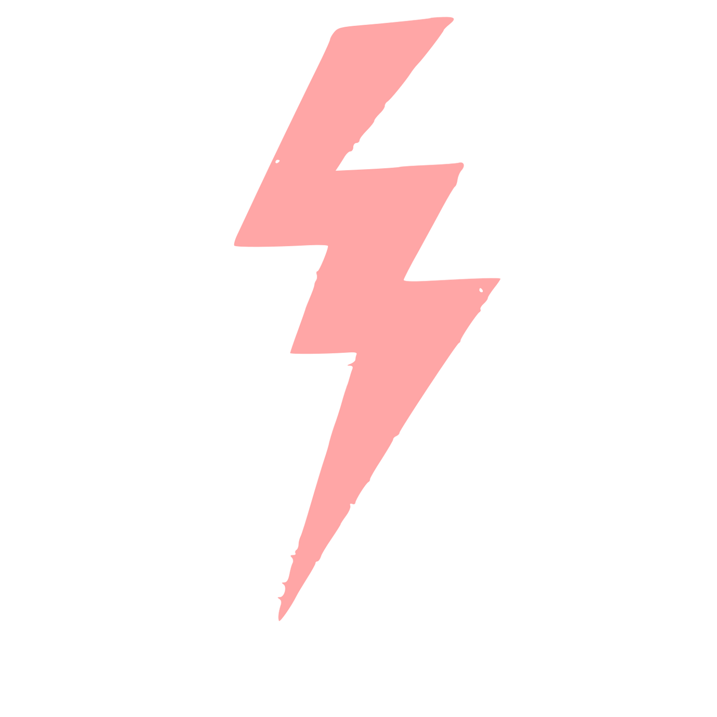 Lightning Bolt Strike Logo #ffa6a6