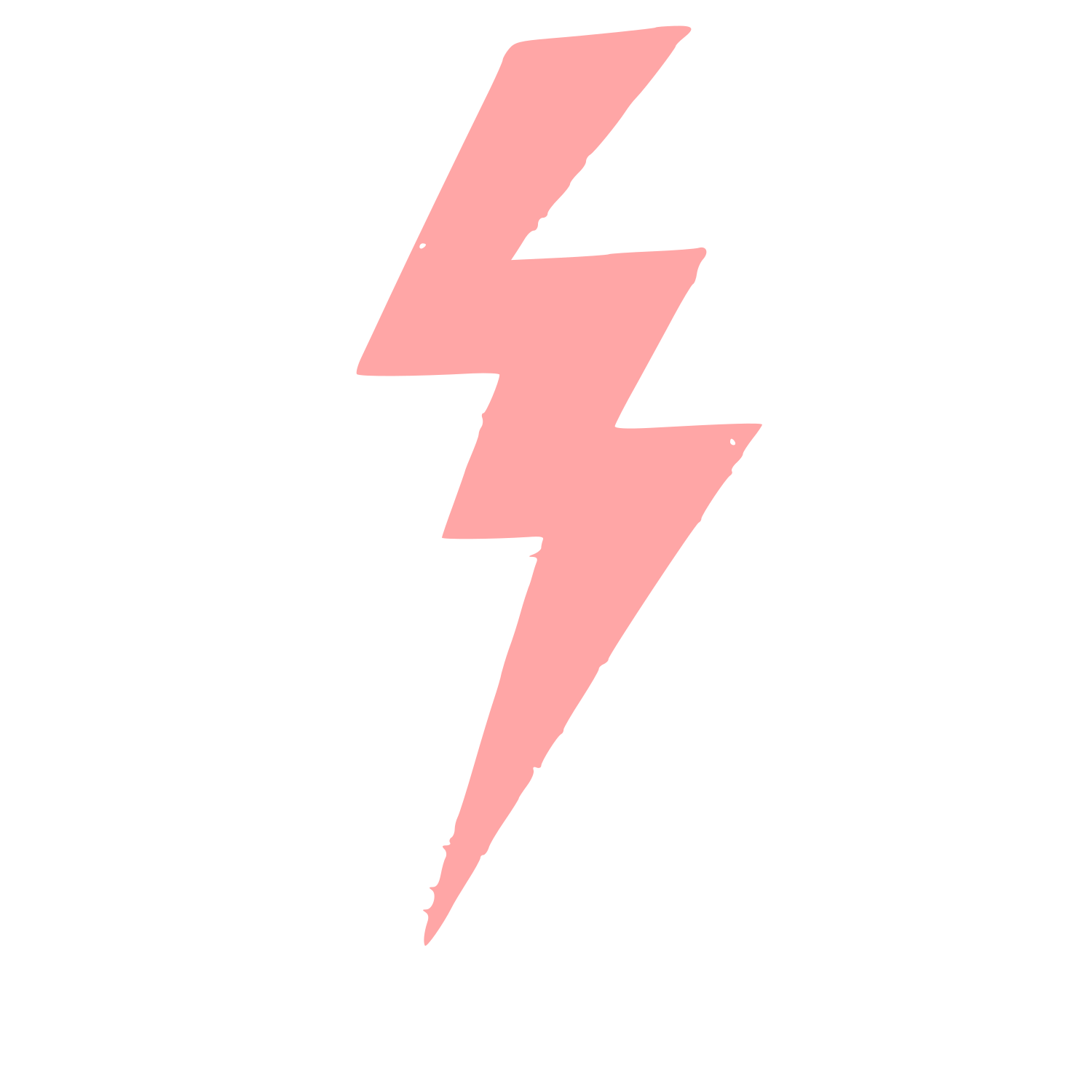 Lightning Bolt Strike Logo #ffa6a6