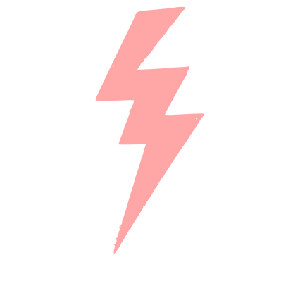 Lightning Bolt Strike Logo #ffa6a6
