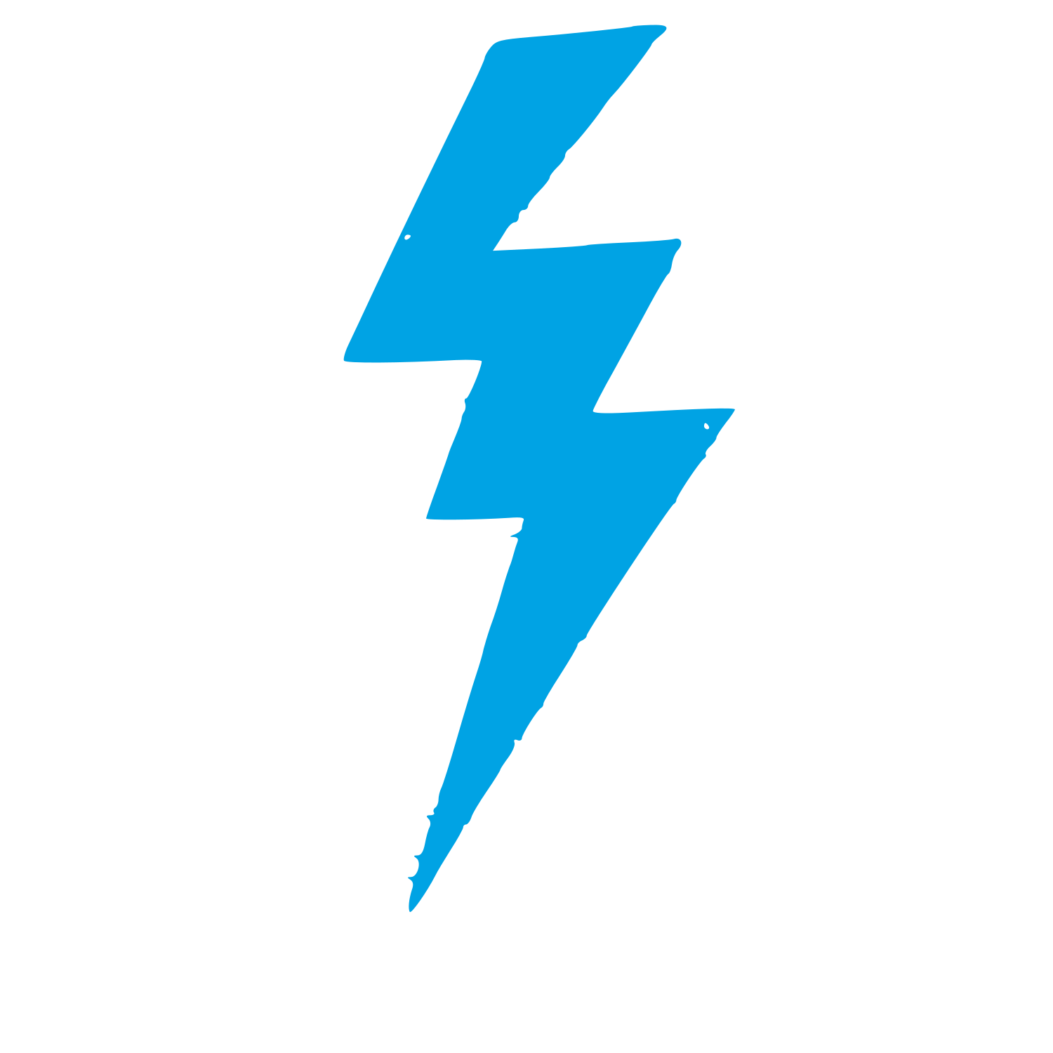Lightning Bolt Strike Logo #00a3e4