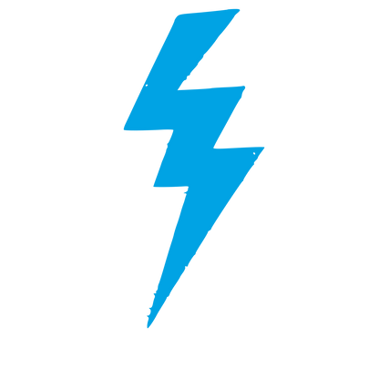 Lightning Bolt Strike Logo #00a3e4