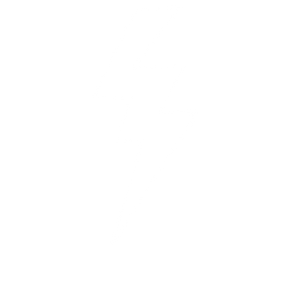 Lightning Bolt Strike Logo #ffffff