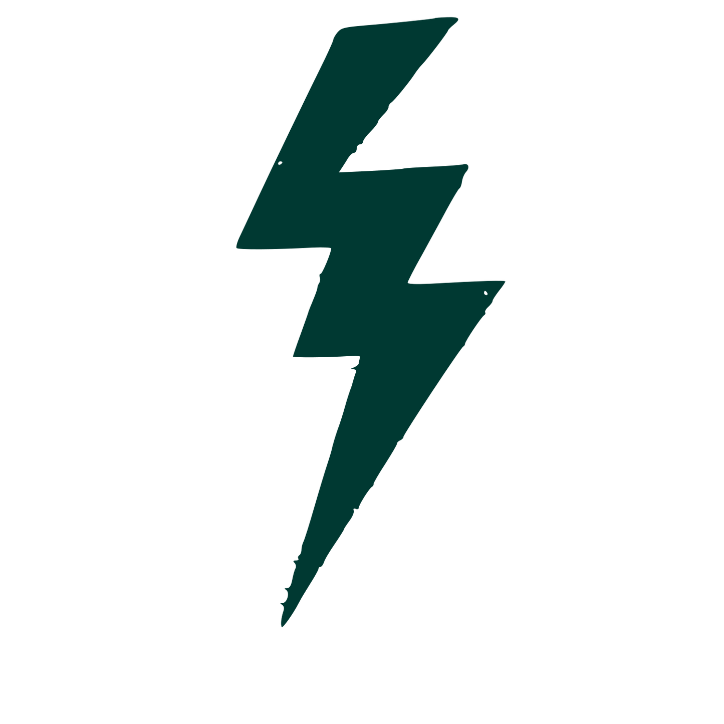 Lightning Bolt Strike Logo #003932