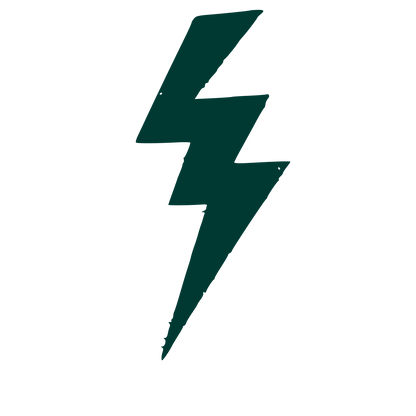 Lightning Bolt Strike Logo #003932