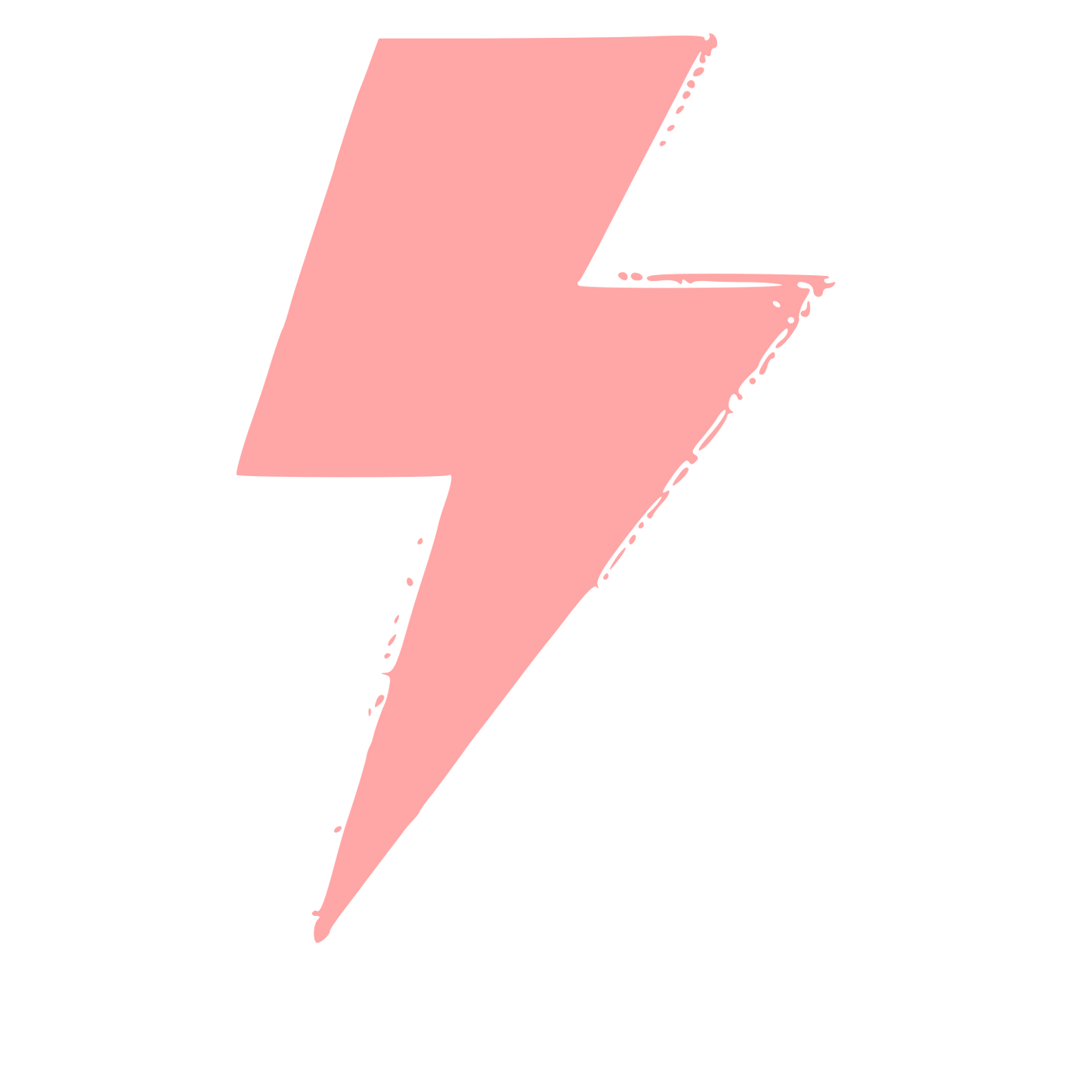 Lightning Bolt Strike Logo #ffa6a6