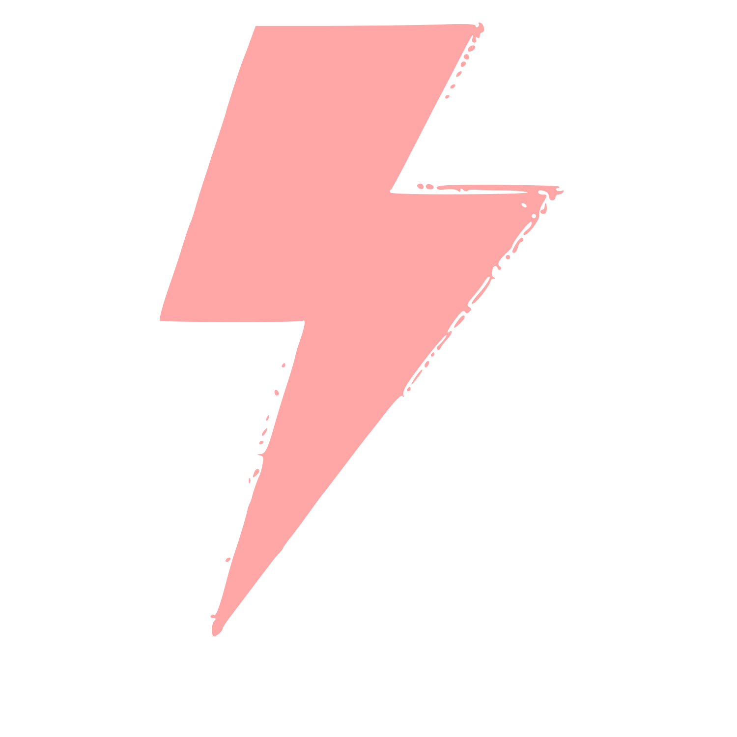 Lightning Bolt Strike Logo #ffa6a6