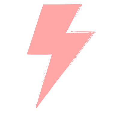 Lightning Bolt Strike Logo #ffa6a6