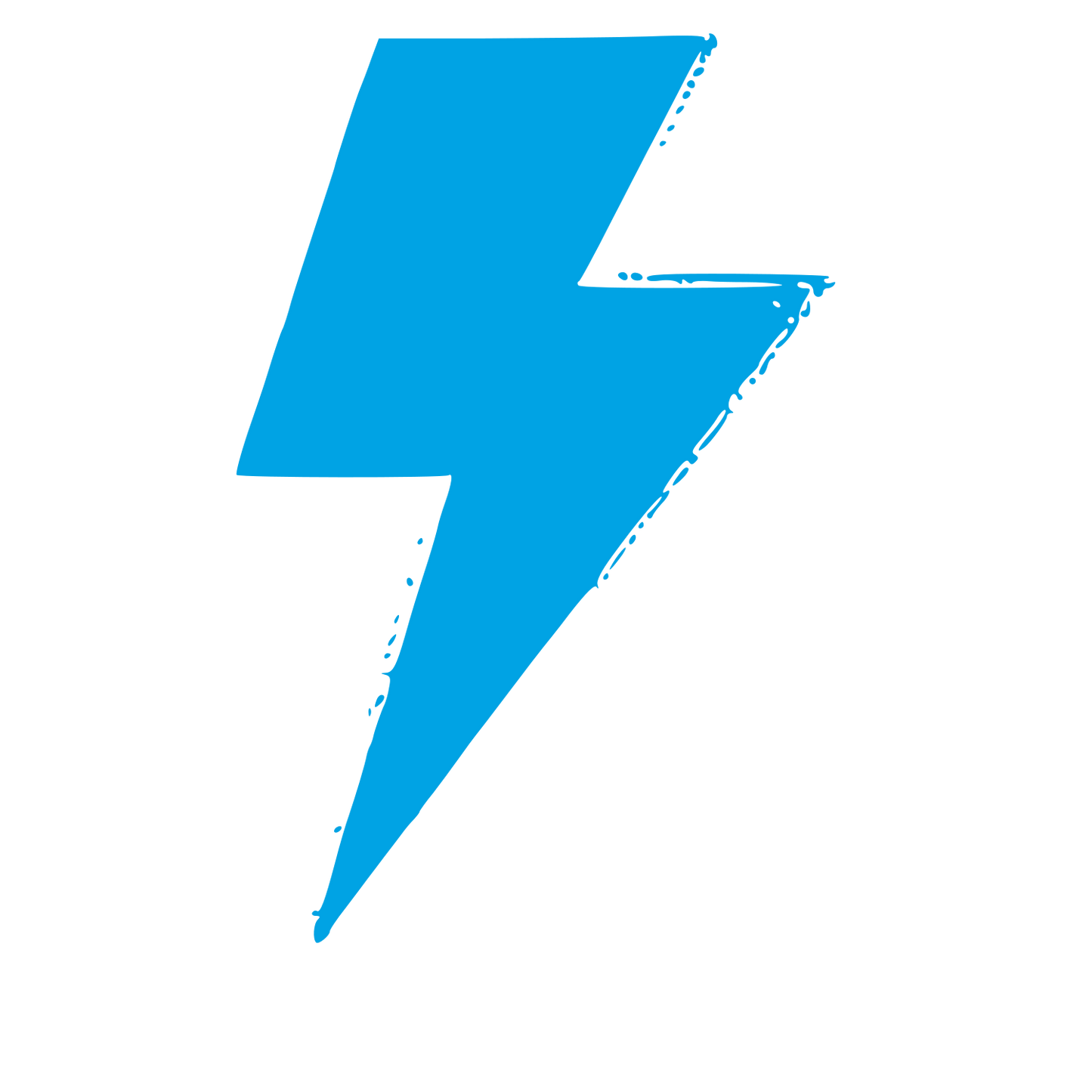 Lightning Bolt Strike Logo #00a3e4