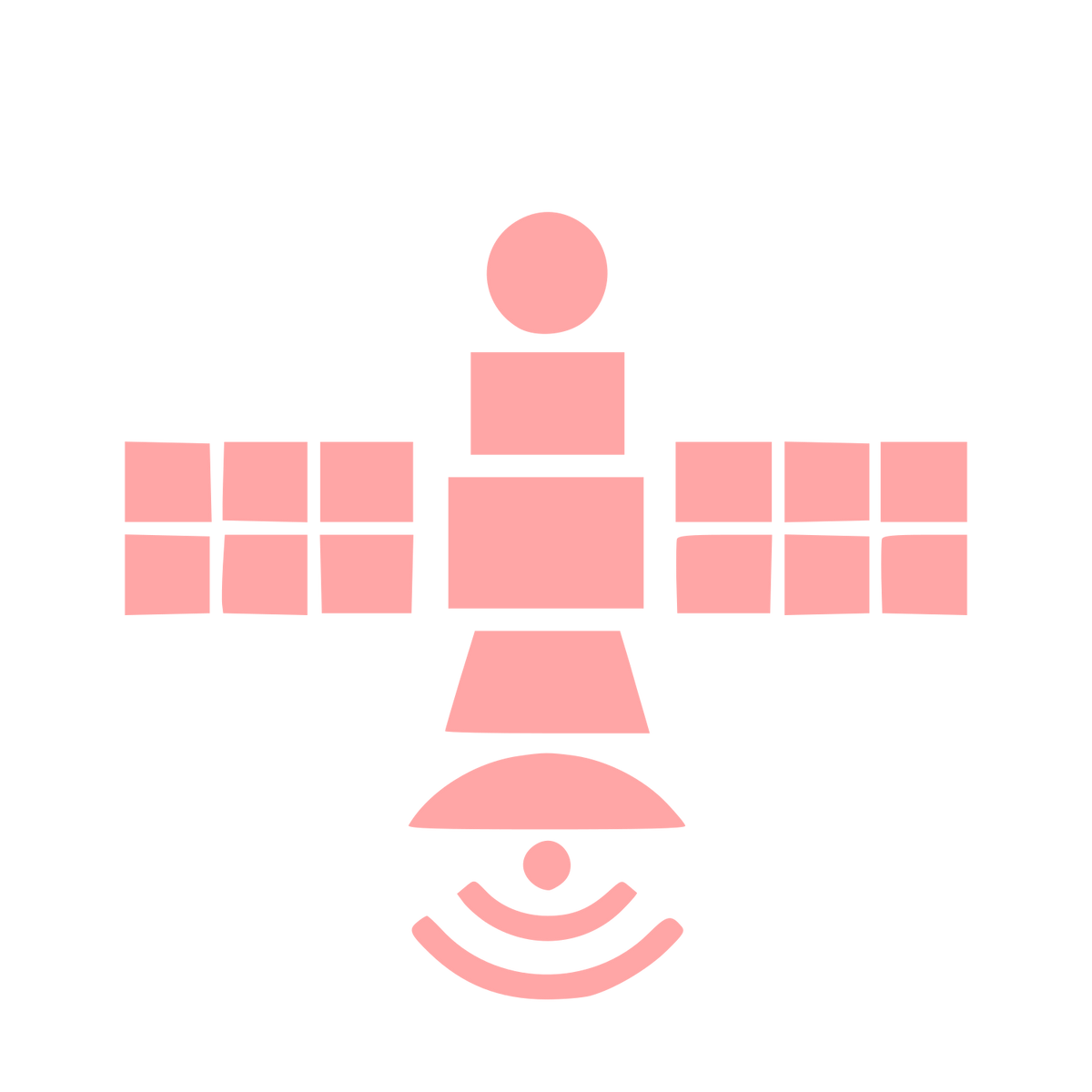 Satellite Eye Signal Logo #ffa6a6