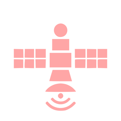 Satellite Eye Signal Logo #ffa6a6