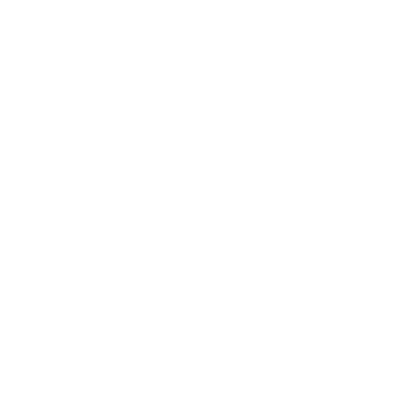 Bold Geometric Satellite Logo #ffffff