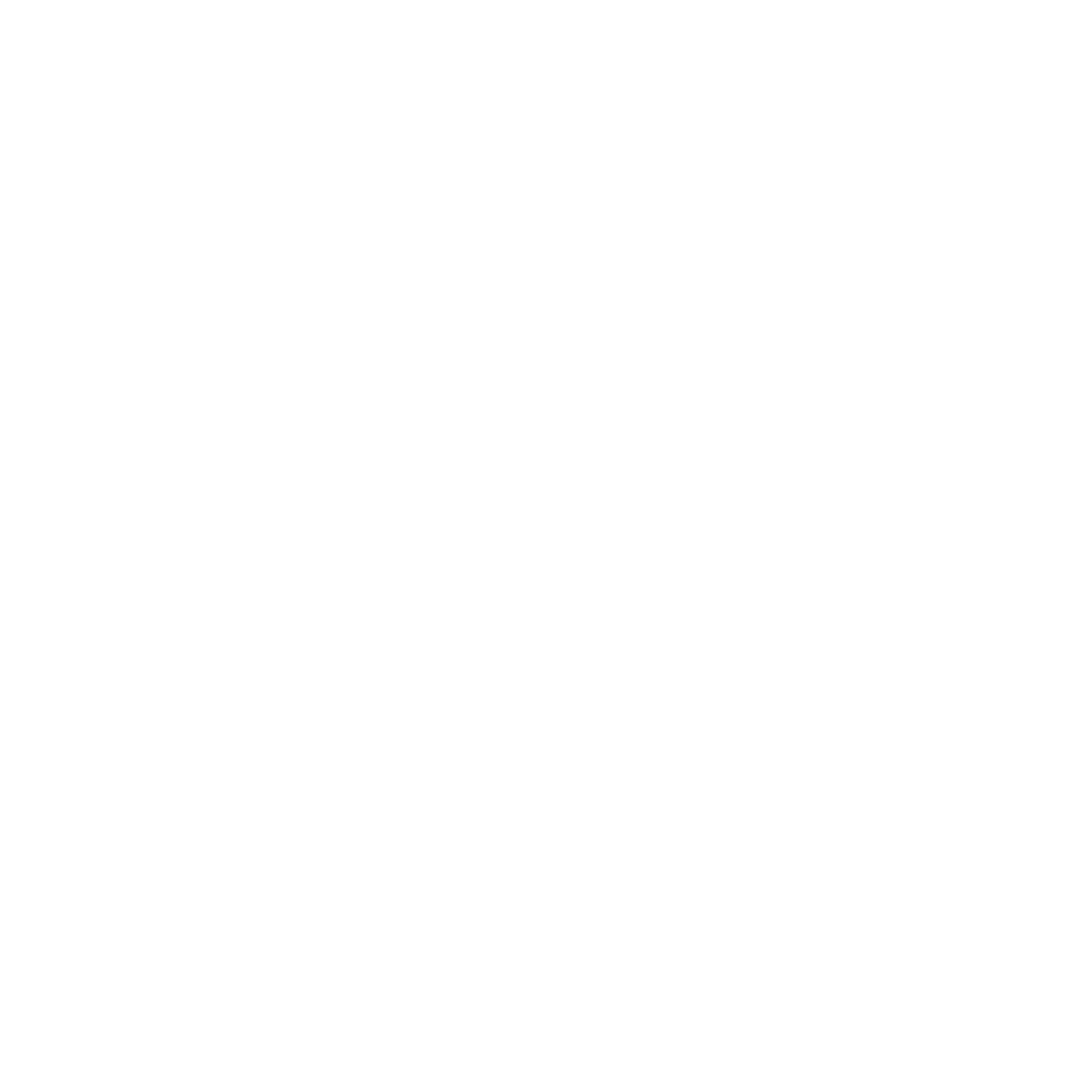 Geometric Satellite Logo #ffffff