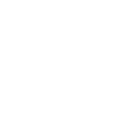 Geometric Satellite Logo #ffffff