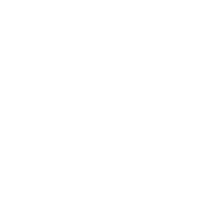 Satellite Orbit Circle Logo #ffffff