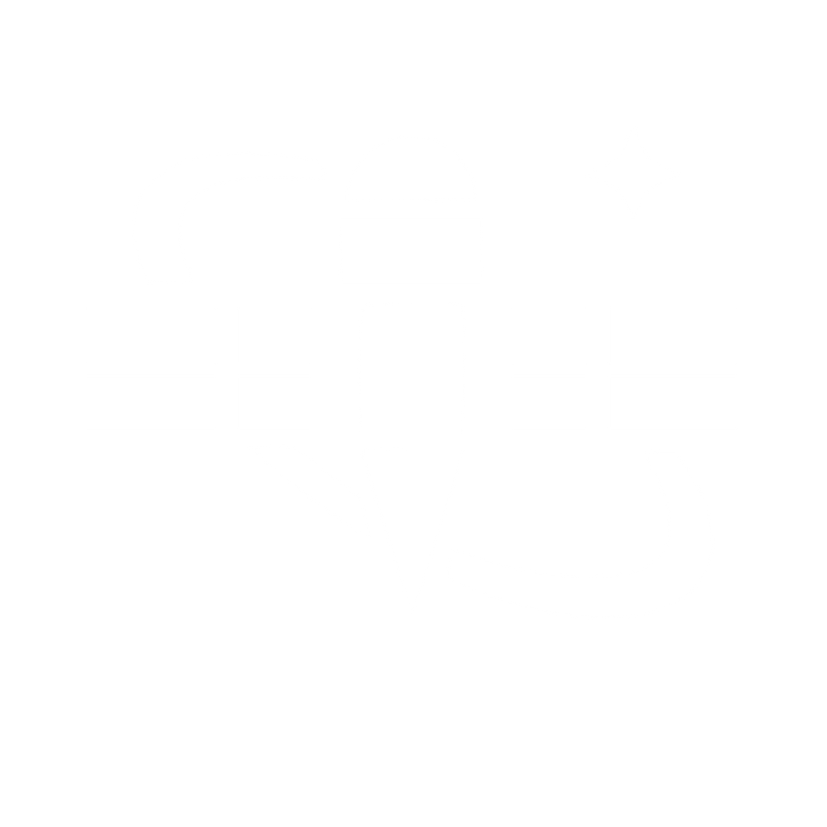 Space Satellite Bold Logo #ffffff