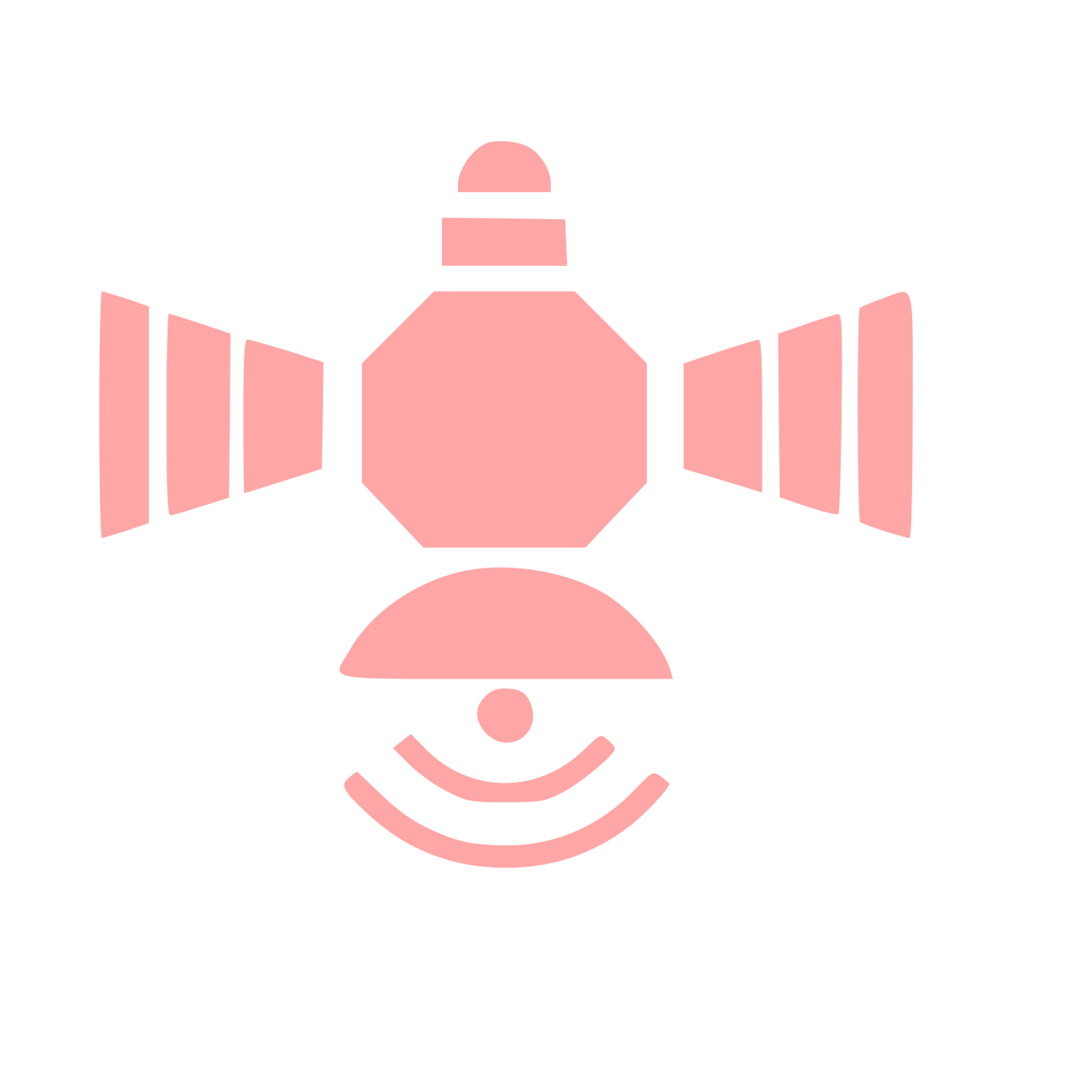 Satellite Eye Surveillance Logo #ffa6a6