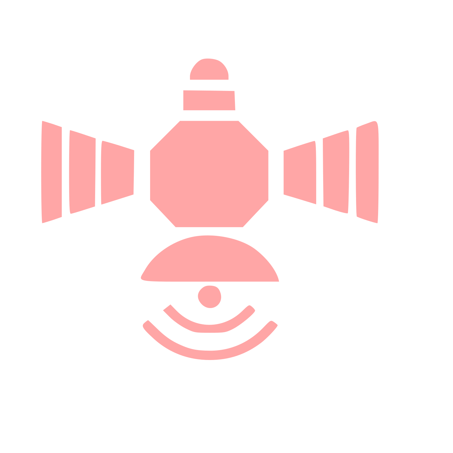 Satellite Eye Surveillance Logo #ffa6a6