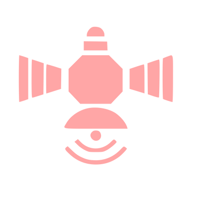 Satellite Eye Surveillance Logo #ffa6a6