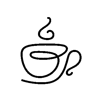 Monoline Coffee Cup Logo