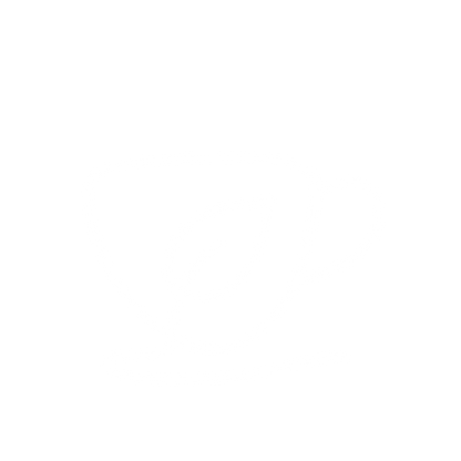 Monoline Tea Cup Leaf Logo #ffffff