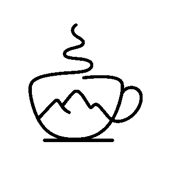 Mountain Coffee Cup Logo