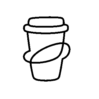Monoline Coffee Cup Logo
