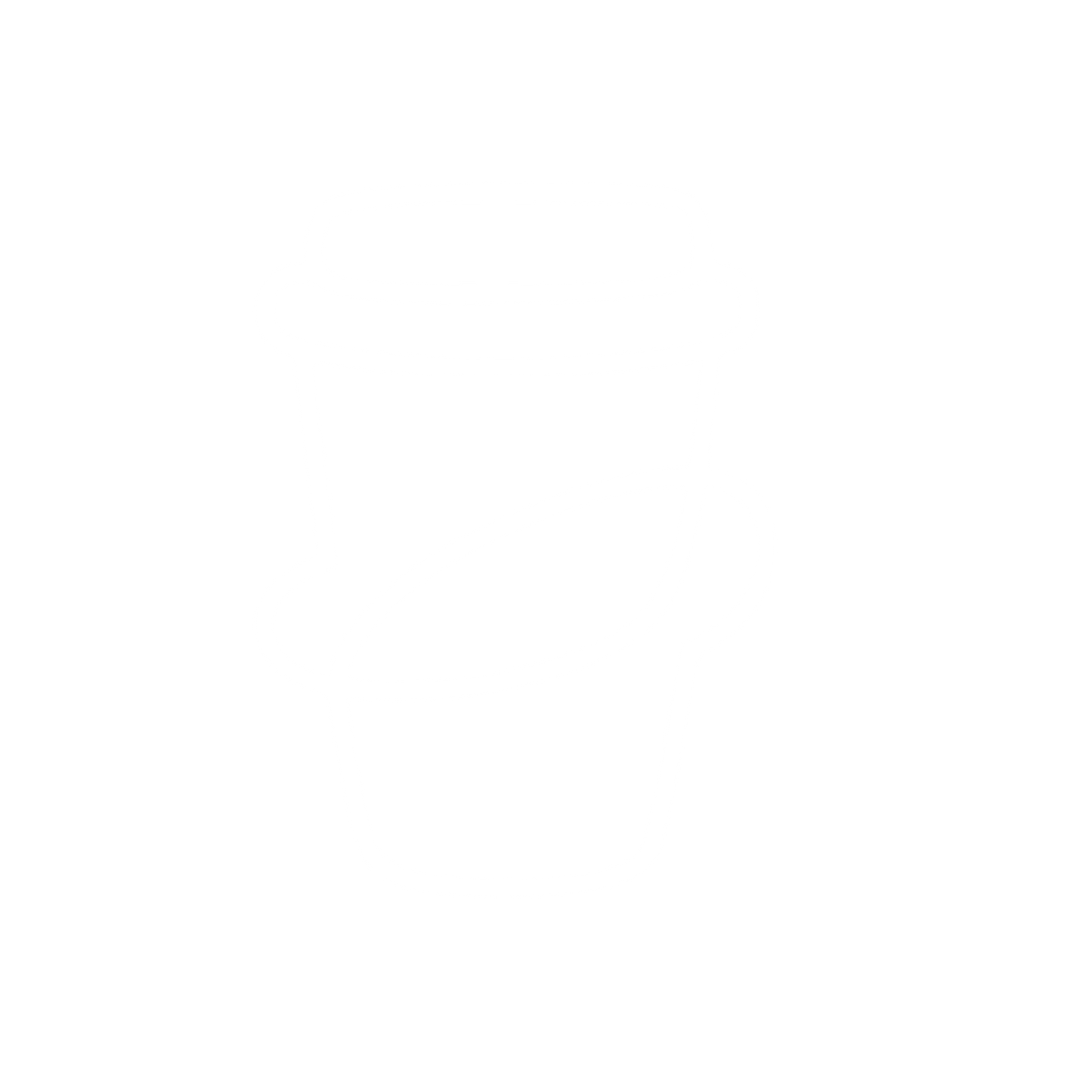 Monoline Coffee Cup Logo #ffffff