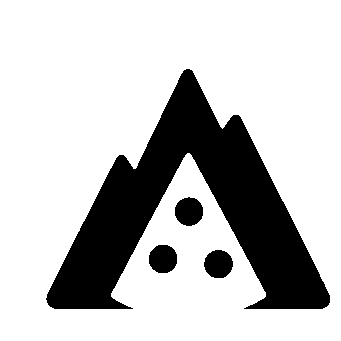 Mountain Pizza Slice Logo
