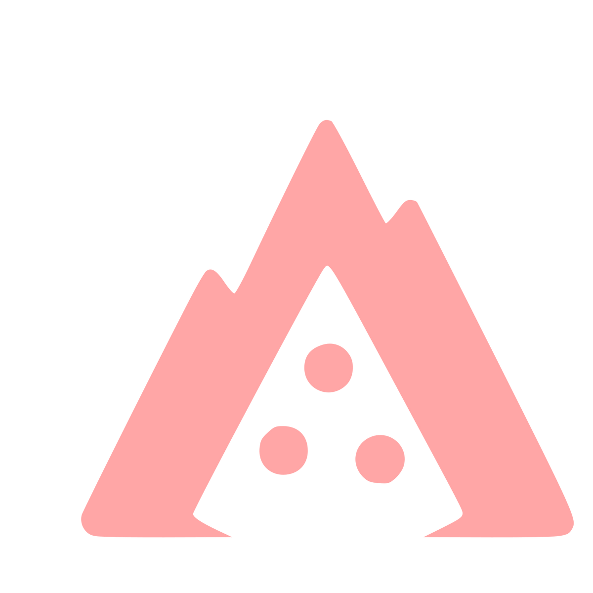 Mountain Pizza Slice Logo #ffa6a6